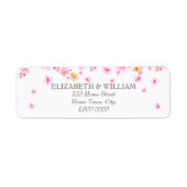 Elegant-Blossom-Adressetikett (Vorne)