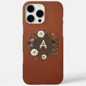 Elegant Blossom Monogram Case-Mate iPhone Hülle (Rückseite)