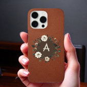 Elegant Blossom Monogram iPhone Hülle