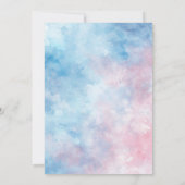 Elegant Blue 16 . Geburtstag Geburtstagsparty Einladung (Rückseite)