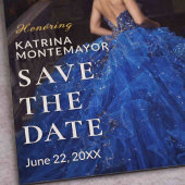 Elegant Blue 18th Magnetic Save Date Magneteinladung