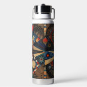 Elegant Blue "Ancient Indigenous Chronicles" Insul Trinkflasche (Hinten)