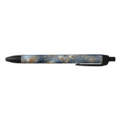 Elegant Blue and Gold Abstract Black Ink Pen Kugelschreiber (Unterseite)