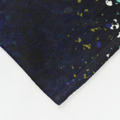 Elegant Blue and Gold Mandala Art Boho Beach Fleecedecke (Ecke)