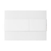 Elegant Blue and Ivory Rose Wedding Einladungsbanderole (Rückseitenbeispiel)