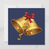 Elegant Blue and Silver Christmas Party Einladung (Rückseite)