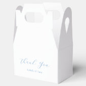 Elegant Blue and White Coastal Chic Wedding Geschenkschachtel (Geöffnet)