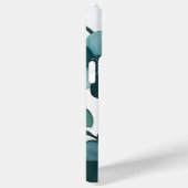 Elegant Blue Aqua Floral Botanical Phone Case (Rückseite / Rechts)