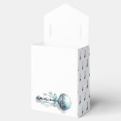 Elegant Blue Baby Rattle Boy Baby Shower Geschenkschachtel (Geöffnet)