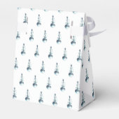 Elegant Blue Baby Rattle Boy Baby Shower Geschenkschachtel (Rückseite)