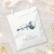 Elegant Blue Baby Rattle Boy Baby Shower Geschenktütchen