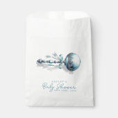 Elegant Blue Baby Rattle Boy Baby Shower Geschenktütchen (Vorderseite)