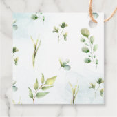 Elegant Blue Balloon Baby Shower Vielen Dank Geschenkanhänger (Rückseite)