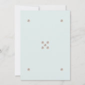 Elegant Blue Bible Verse Pearl Christian Wedding  Einladung (Rückseite)