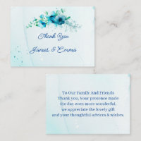 Elegant Blue Blume individuelle Hochzeit Vielen Da