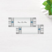 Elegant Blue Bomboniere Tags (Schreibtisch)