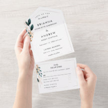 Elegant Blue Botanical