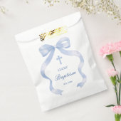 Elegant Blue Bow Baptisse Geschenktütchen (Versiegelt)