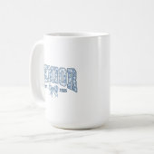 Elegant Blue Bow Chinoiserie Senior Class of 2025 Kaffeetasse (Vorderseite Links)