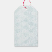 Elegant Blue Bow Engagement Party Invitation Geschenkanhänger (Rückseite)