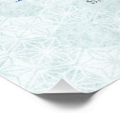 Elegant Blue Bow Engagement Party Invitation Poster (Ecke)