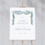 Elegant Blue Bow Greenery Boy Baby Shower Willkomm Poster<br><div class="desc">Elegantes Blue Bow Greenery Boy Baby Shower Welcome Poster. Klicken Sie auf die Schaltfläche "Personalisieren/Bearbeiten mit dem Designwerkzeug",  um dieses Design mit Ihren Ereignisdetails anzupassen.</div>