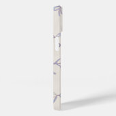 Elegant Blue Bow Pattern Case-Mate iPhone Hülle (Rückseite / Rechts)