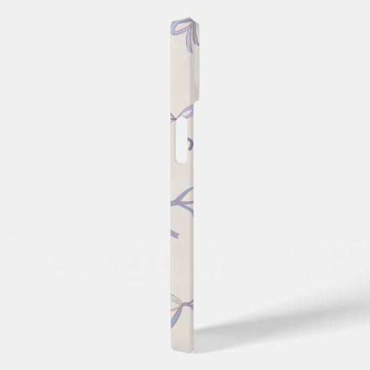 Elegant Blue Bow Pattern Case-Mate iPhone Hülle (Rückseite / Rechts)