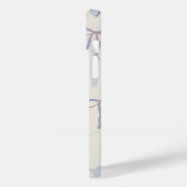 Elegant Blue Bow Pattern Case-Mate iPhone Hülle (Rückseite / Links)