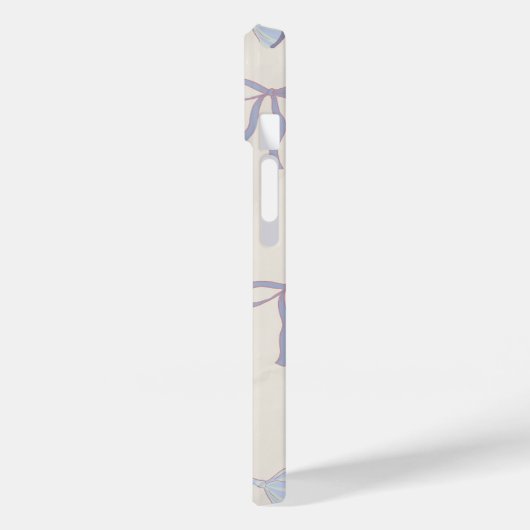 Elegant Blue Bow Pattern Case-Mate iPhone Hülle (Rückseite / Links)