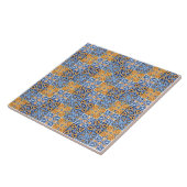 Elegant blue& brow yellow Italian  pattern  Fliese (Seite)