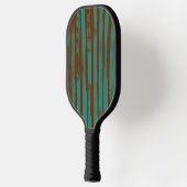 Elegant blue &brown abstract modern pattern pickleball schläger (Links)