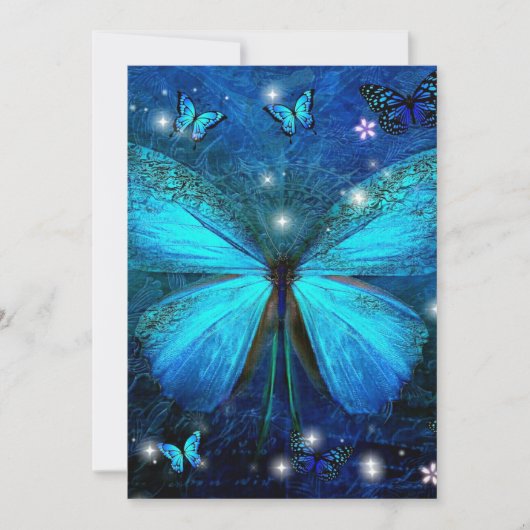 Elegant Blue Butterfly (Vorderseite)