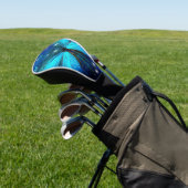 Elegant Blue Butterfly Golf Headcover (In SItu)