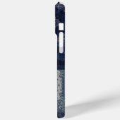 "Elegant Blue Butterfly iPhone 15 Case – Nature-In (Rückseite / Links)