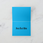 Elegant Blue Butterfly Karte (Innenseite)