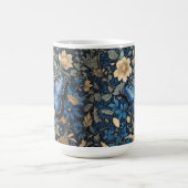 Elegant Blue Butterfly William Morris Inspiriert Kaffeetasse (Mittel)
