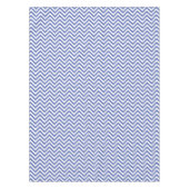 Elegant Blue Chevrons Pattern Tischdecke (Vorderseite)