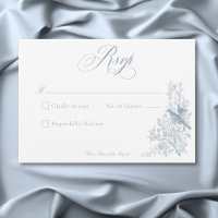 Elegant Blue Chinoiserie Natur & Vögel Hochzeit