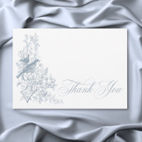 Elegant Blue Chinoiserie Nature Birds Baby Shower