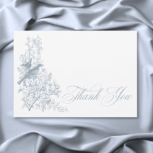 Elegant Blue Chinoiserie Nature Birds Baby Shower
