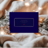 Elegant Blue Christmas Guest Address Labels