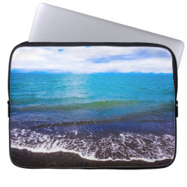 Elegant Blue Coastal Waves Computercase Laptopschutzhülle