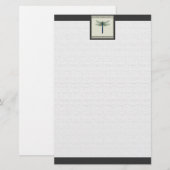 Elegant Blue Dragonfly Briefpapier (Vorne/Hinten)