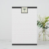 Elegant Blue Dragonfly Briefpapier (Stehend Vorderseite)