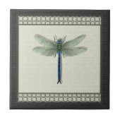 Elegant Blue Dragonfly Fliese (Vorderseite)