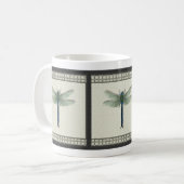 Elegant Blue Dragonfly Kaffeetasse (Vorderseite Links)