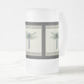 Elegant Blue Dragonfly Mattglas Bierglas (VorderseiteRechts)