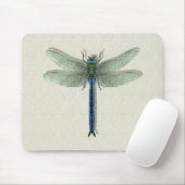 Elegant Blue Dragonfly Mousepad (Mit Mouse)