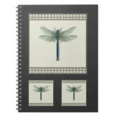 Elegant Blue Dragonfly Notizblock (Vorderseite)